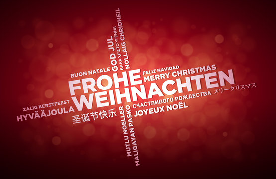Multi Language Christmas Greeting Design