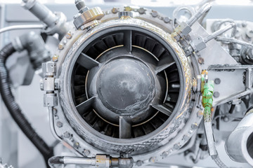 front view of gas-turbine auxiliary power unit © nordroden