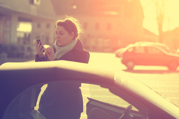 Woman with mobile phone