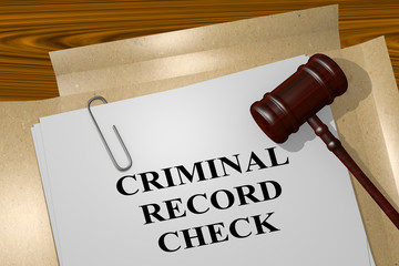 Criminal Record Check concept