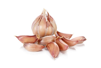Garlic isolated on white background