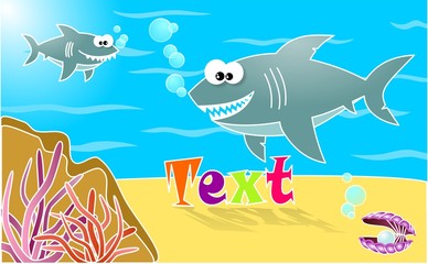 squali buffi in fondo al mare