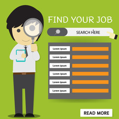 find job banner design - 125971700