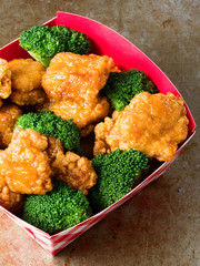american chinese takeout general tso chicken