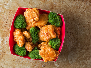 american chinese takeout general tso chicken
