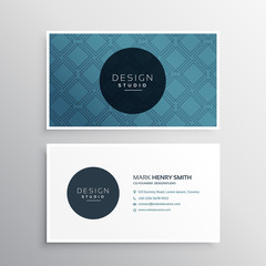 creative minimal business card template with geometric line shap