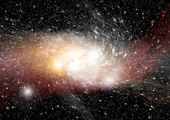 Obraz premium galaxy in a free space