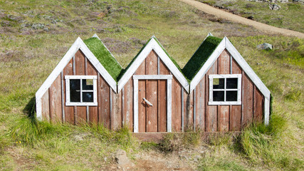 Obraz premium Small toy elf house in Iceland
