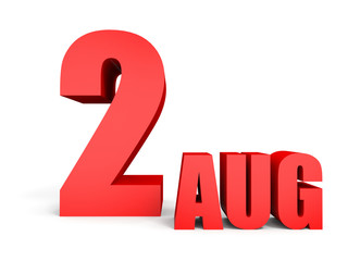 August 2. Text on white background.