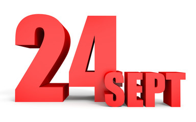 September 24. Text on white background.