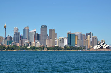 Fototapeta na wymiar Panoramic view of Sydney skyline
