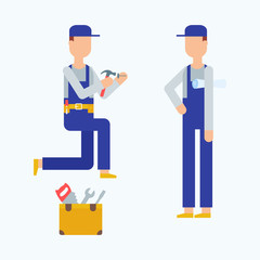 Obraz premium Home repair services vector illustration