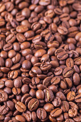 Roasted Coffee Beans background texture
