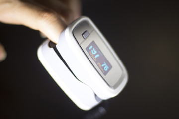 Cardiac finger pulse meter