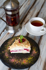 Cup of tea and a piece of cake