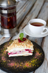 Cup of tea and a piece of cake