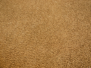 closeup of sand pattern of a beach in the summer