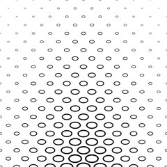 Abstract black and white ellipse pattern design