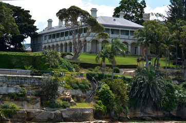 Fototapeta na wymiar Admiralty House Sydney New South Wales Australia
