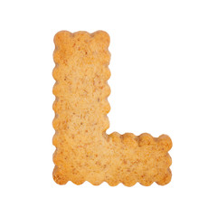 Cookie alphabet symbol - L