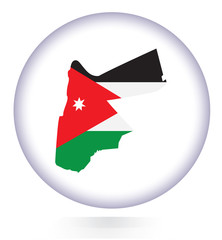 Jordan map button with national flag