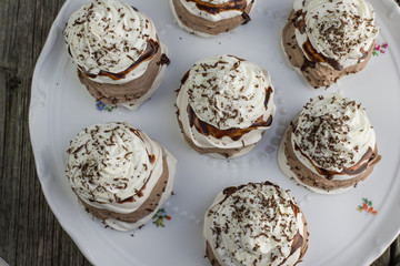 Top View on Traditional Czech sweet dessert 