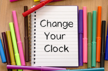 Change your clock text concept