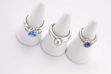 Collection of three beautiful luxury rings © marbenzu