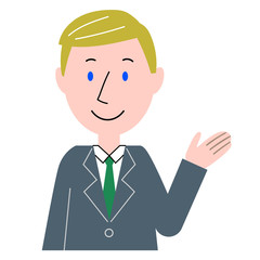 ビジネスマン　ポーズ