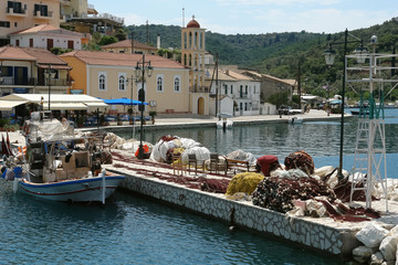 Port on the small Greece Island.