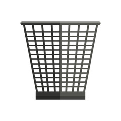 Trash Basket Vector Illustration in Flat Style Design  Web