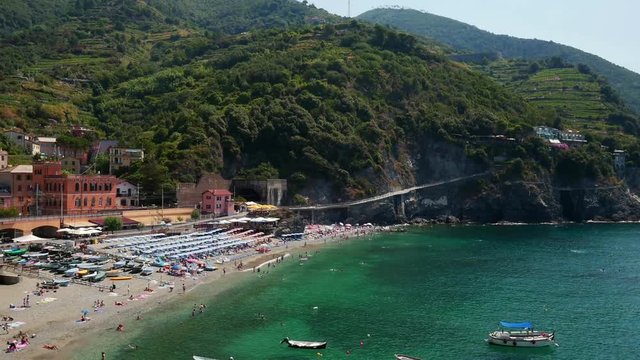 Small beach near Monterosso al Mare in the Cinque Terre