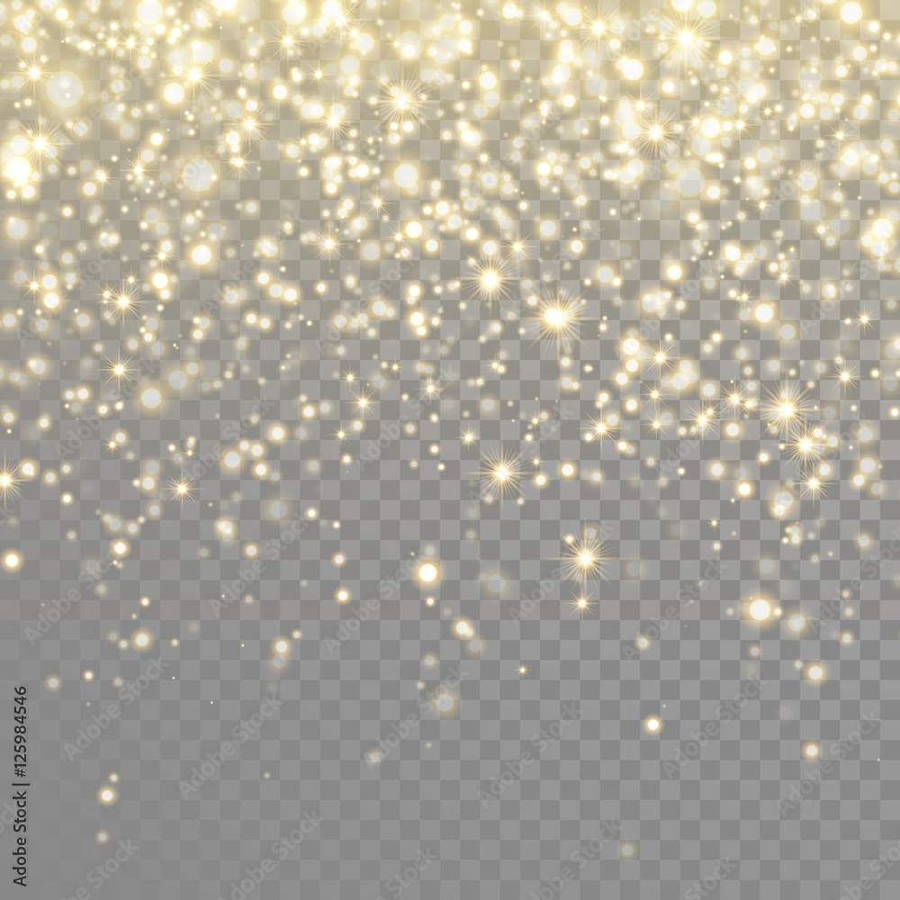 Aufkleber vector gold glitter particles background effect