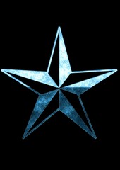 Blue silver star