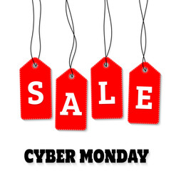 Cyber monday sale vector background