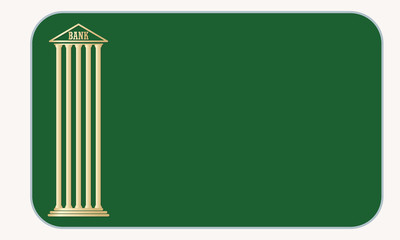 Text box for fill your text and bank icon