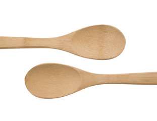 Two  wooden spoons