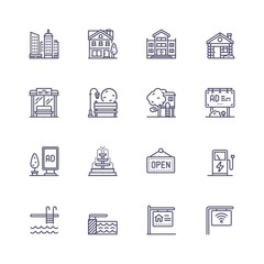 Buildings icons