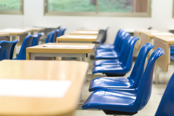 Thai lecture chairs and tables