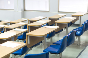 Thai lecture chairs and tables