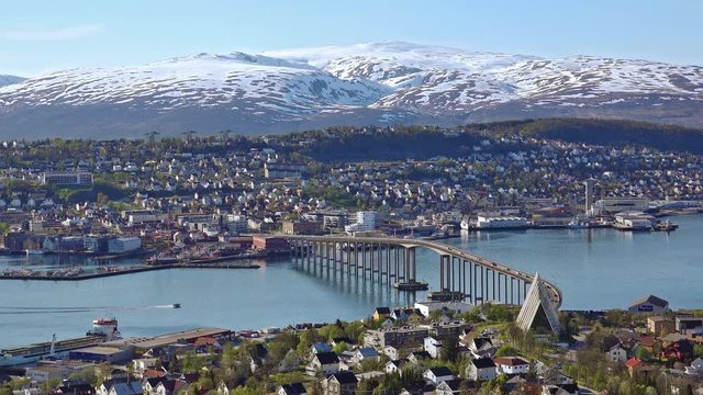 Bridge and city - Tromso, Norway