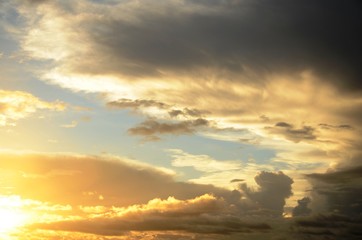 Ciel : Lever de soleil à Playa de Los Cancajos