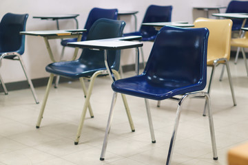 Thai lecture chairs and tables