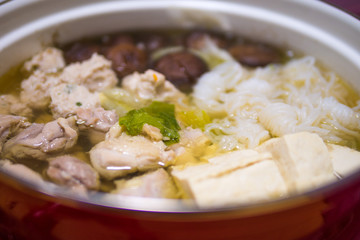 nabe - We had hot pot dish last night.