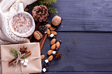 Cocoa, coffee marshmelou