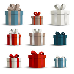 Vector Illustration of Gift Boxes - 125990357