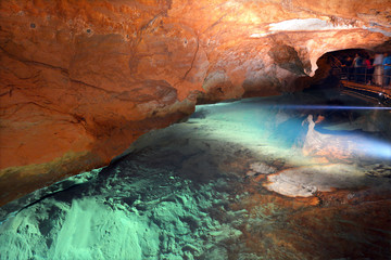 River Cave in Jenolan Caves Blue Mountains New South Wales Austr