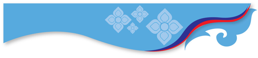 Vector illustration of  Thai Banner