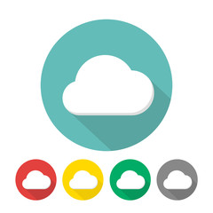 Cloud icon flat vector