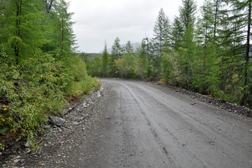 Federal highway "Kolyma", Yakutsk - Magadan, Yakutia.